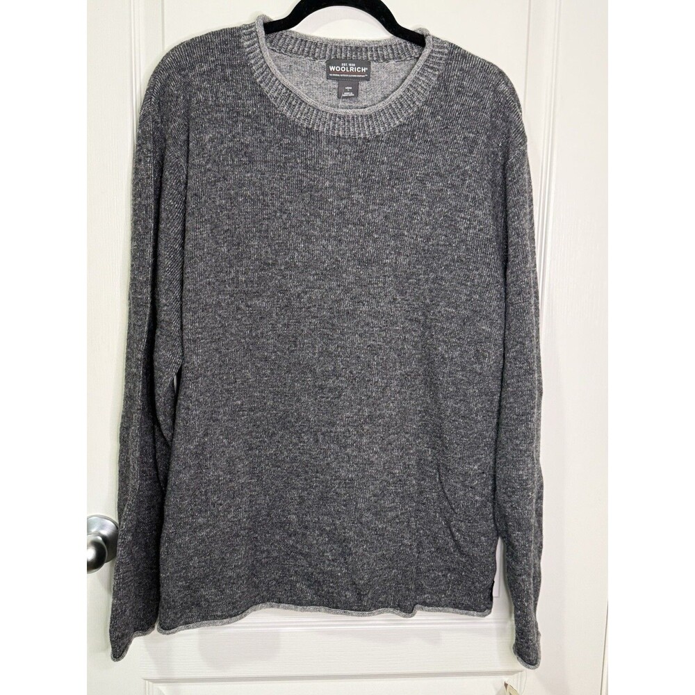 Woolrich Crew Neck Evansdale Sweater Knit Lambs Wool size L NWT